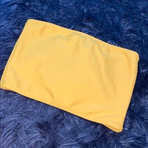 Tube top bathing suit